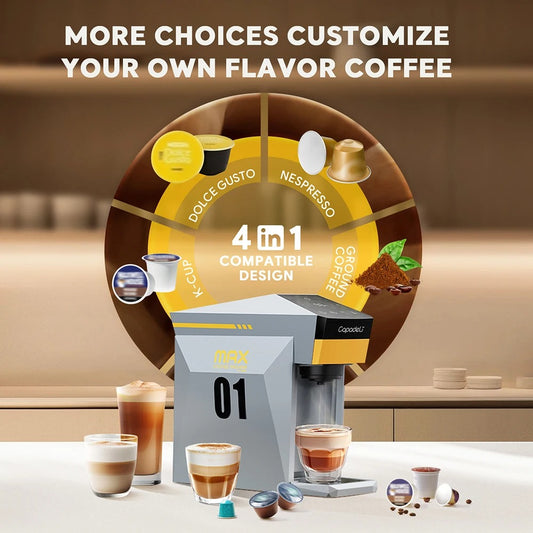 5-in-1 Multi Capsule Coffee Machine