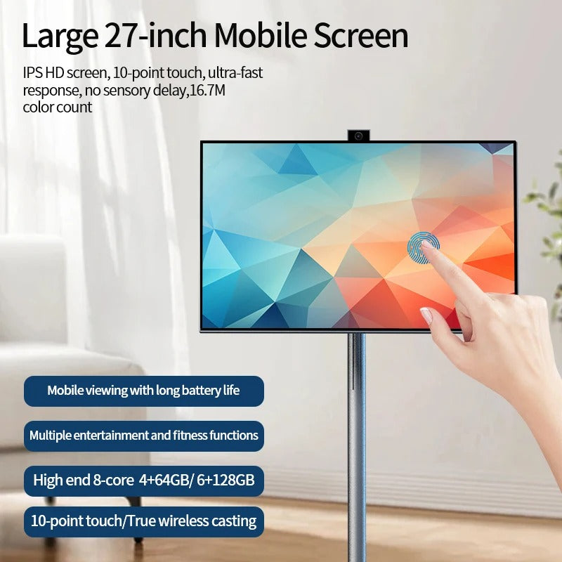 Portable Smart TV Display with Built-in Speaker