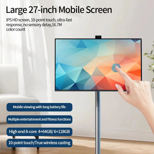 Portable Smart TV Display with Built-in Speaker