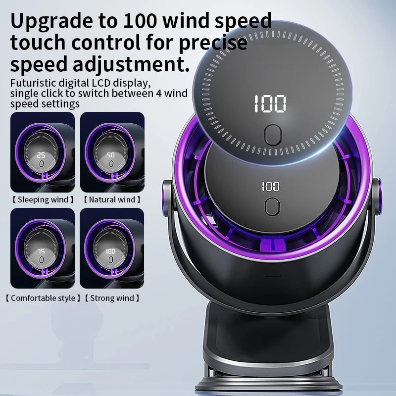 3-in-1 Turbo Clip Fan with Speed Control