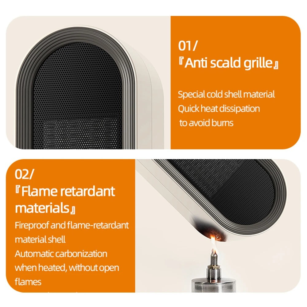 1200W Portable Electric Fan Heater