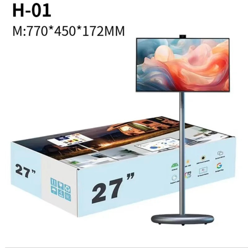 Portable Smart TV Display with Built-in Speaker