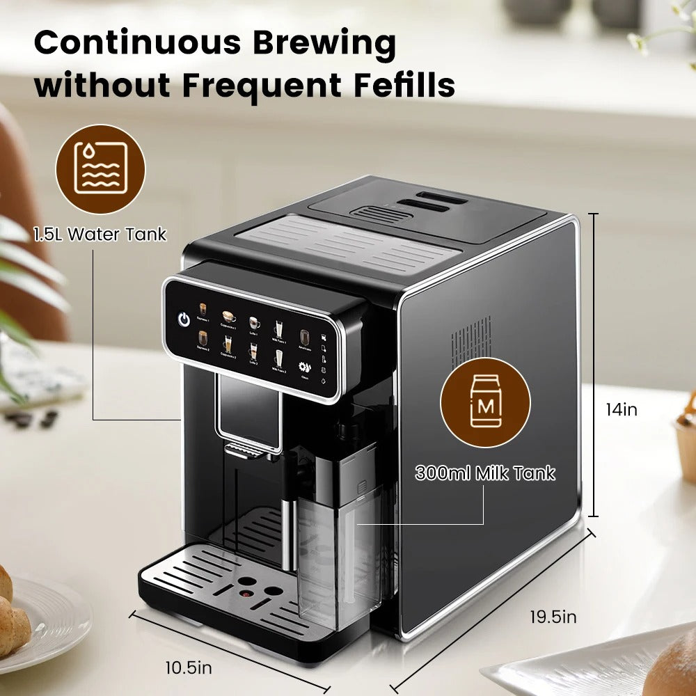 Automatic Espresso Machine with Milk Frother