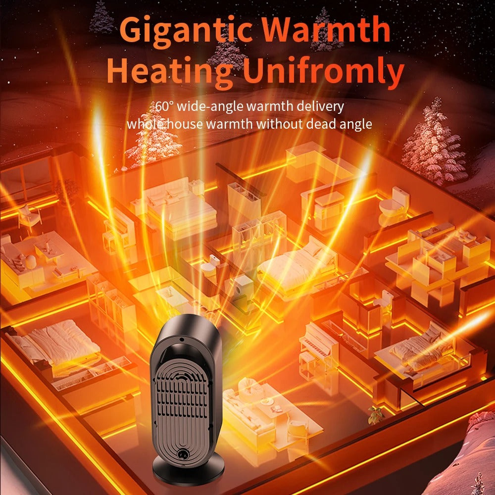 1000W Mini Desktop Fan Heater