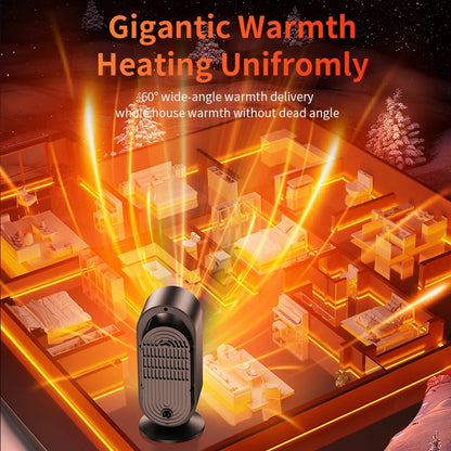 1000W Mini Desktop Fan Heater